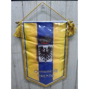 Vtg Municipality of Trento Banner - Comune Di Trento Banner Italy A&N 10"x6.5"